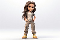 Cargo pants figurine cartoon toy. AI generated Image by rawpixel.