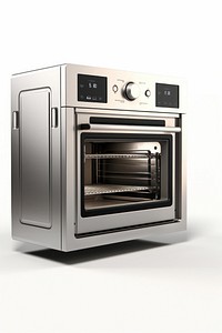 Oven oven appliance white background. 