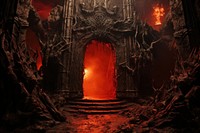 Hell spirituality architecture screenshot. AI generated Image by rawpixel.