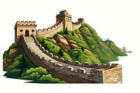 China architecture castle wall.