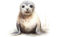 Animal seal cartoon mammal. AI generated Image by rawpixel.
