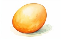 Egg cartoon food white background. AI generated Image by rawpixel.