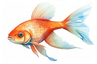 Animal fish goldfish cartoon. AI generated Image by rawpixel.