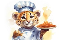 Cheetah mammal animal dish. AI generated Image by rawpixel.