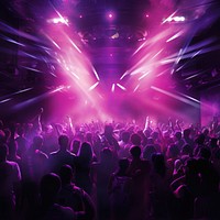 Nightlife nightclub concert purple. AI generated Image by rawpixel.