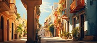 Historic mediterranean city architecture cityscape outdoors.