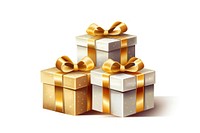 Gift ribbon box white background. AI generated Image by rawpixel.