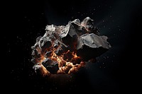 Meteorite outdoors space screenshot. AI generated Image by rawpixel.