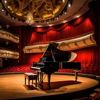 Grand piano keyboard entertainment architecture.