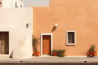 Historic mediterranean city architecture building street.