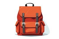 A bagpack traveller backpack white background suitcase. AI generated Image by rawpixel.