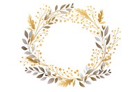 A Christmas wreath decoration pattern white background. AI generated Image by rawpixel.