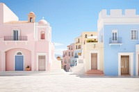 Historic mediterranean city architecture building house. AI generated Image by rawpixel.