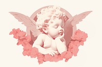 A cherub angel representation photography. AI generated Image by rawpixel.