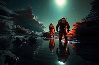 Adventure outdoors nature night. AI generated Image by rawpixel.