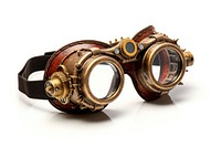 Steampunk goggles jewelry white background accessories. AI generated Image by rawpixel.