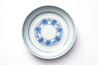 A white dinner plate porcelain pattern saucer. AI generated Image by rawpixel.