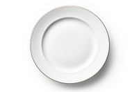A white dinner plate porcelain saucer white background. AI generated Image by rawpixel.