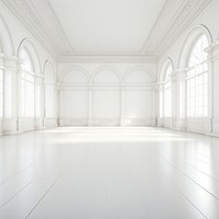 White interior flooring architecture backgrounds. 