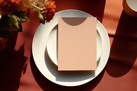 Menu card with design space