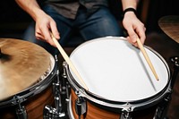 Drummer playing drums