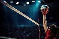 Volleyball match sports adult determination. AI generated Image by rawpixel.