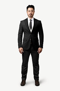 Men's business suit mockup, apparel psd