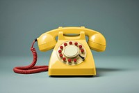 Retro telephone mockup psd