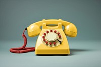 Yellow retro telephone