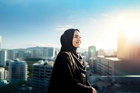 photo of a muslim woman. AI generated Image by rawpixel. 