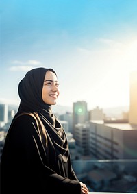 photo of a muslim woman.  