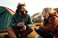 Outdoors camping tent cup. AI generated Image by rawpixel.