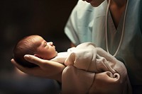 Newborn baby hospital photo. AI generated Image by rawpixel.