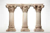 Ancient ruin architecture column building. AI generated Image by rawpixel.