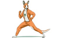 Kangaroo animal mammal representation. AI generated Image by rawpixel.