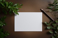 Postcard paper plant leaf. AI generated Image by rawpixel.