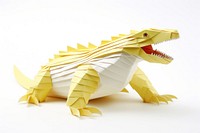 Crocodile paper origami animal. AI generated Image by rawpixel.