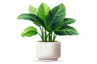 Plant leaf vase potted plant. AI generated Image by rawpixel.