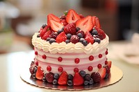 Shop cake strawberry raspberry. AI generated Image by rawpixel.