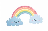 Cute png rainbow nature sky. AI generated Image by rawpixel.