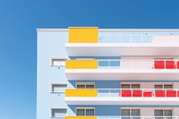 Architecture building balcony city.