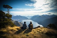 Relax mountain backpacking wilderness. AI generated Image by rawpixel.