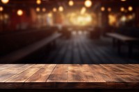 Restaurant background fuzzy Wooden table wood. AI generated Image by rawpixel.