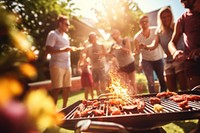 Fun grilling party adult. AI generated Image by rawpixel.