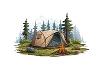 Camping outdoors cartoon nature. AI generated Image by rawpixel.