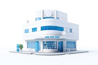 Clinic symbol white background architecture. AI generated Image by rawpixel.