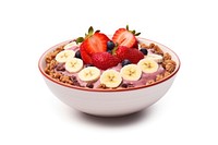 Acai bowl strawberry granola food. AI generated Image by rawpixel.