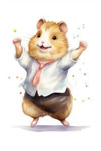 Hamster rat cartoon rodent. 