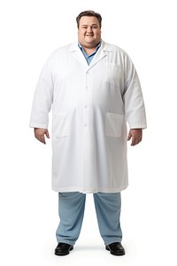 Hospital staff adult white background scientist. AI generated Image by rawpixel.