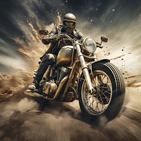 Riding motorcycle vehicle helmet wheel. AI generated Image by rawpixel.